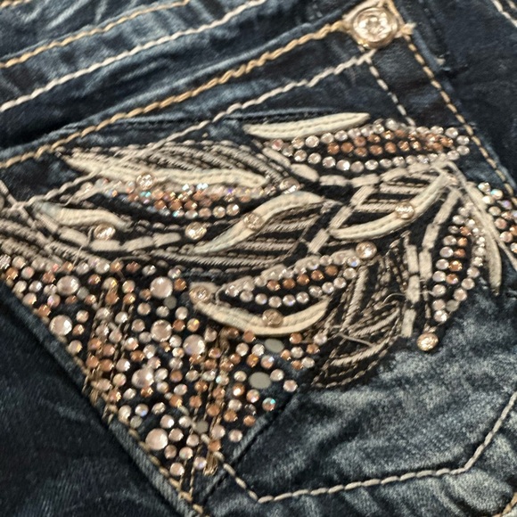 Miss Me Mid-Rise Boot Stretch Jean Size 26 STYLE ME8385BR - Picture 13 of 16